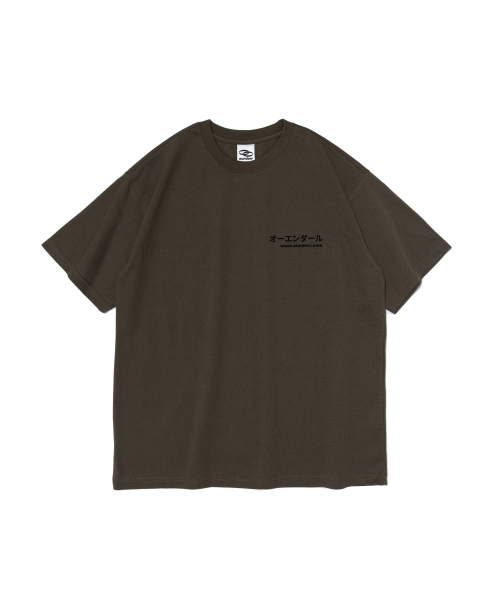 OUNDERR(オアンダーアール)の「RIDING BIKE CAT オーバーサイズ 半袖Tシャツ (カーキ)(Tシャツ/カットソー・レディース・その他・SMALL/MEDIUM/LARGE/X-LARGE/2XL)」の2枚目の写真