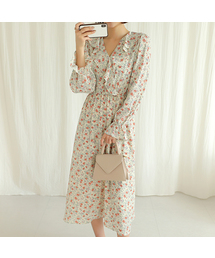 BBAEBBAE（ペッペ）の「Ruffle design flower long one-piece dress（ワンピース）」