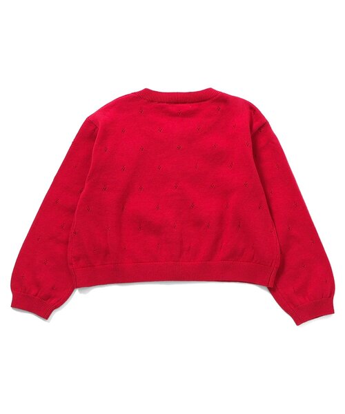 Boribon（ボリボン）の「リボンニットカーディガン（カーディガン/ボレロ・キッズ・レッド/イエロー/アイボリー・120/110/100/90/80）」の8枚目の写真