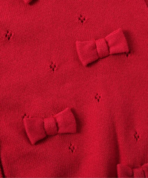 Boribon（ボリボン）の「リボンニットカーディガン（カーディガン/ボレロ・キッズ・レッド/イエロー/アイボリー・120/110/100/90/80）」の11枚目の写真