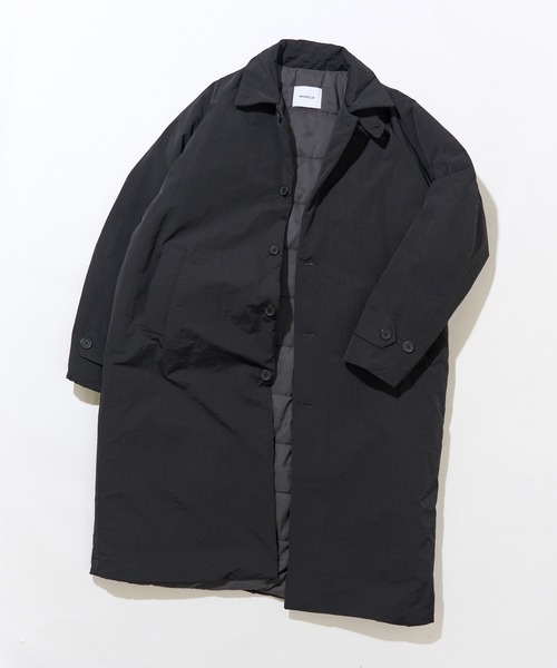 MAISON CLUB(メゾンクラブ)の「【MAISON CLUB】Light Padding Walker Coat / ライト中綿ウォーカーコート KKP(ステンカラーコート・メンズ・グレー/ブラック/ベージュ・M/L)」の11枚目の写真