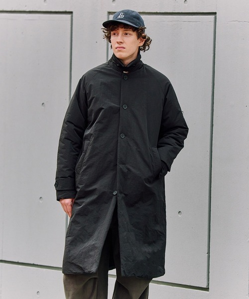 MAISON CLUB(メゾンクラブ)の「【MAISON CLUB】Light Padding Walker Coat / ライト中綿ウォーカーコート KKP(ステンカラーコート・メンズ・グレー/ブラック/ベージュ・M/L)」の7枚目の写真