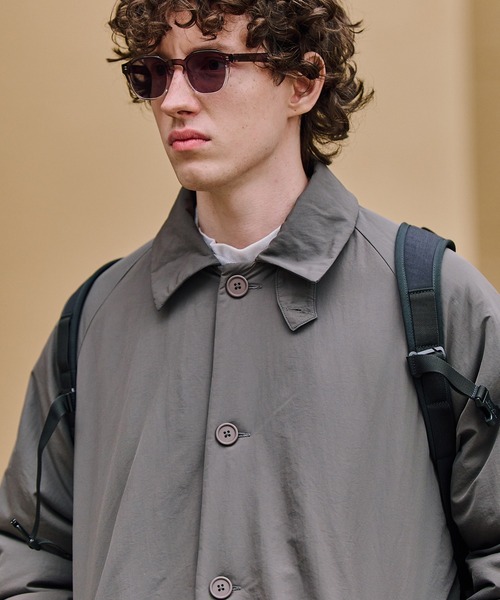 MAISON CLUB(メゾンクラブ)の「【MAISON CLUB】Light Padding Walker Coat / ライト中綿ウォーカーコート KKP(ステンカラーコート・メンズ・グレー/ブラック/ベージュ・M/L)」の16枚目の写真