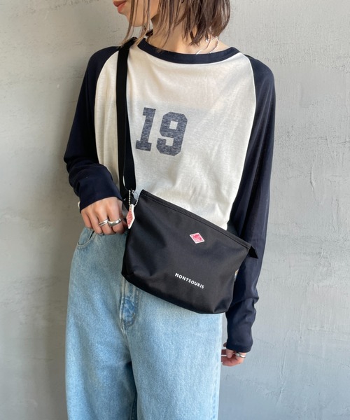 DANTON（ダントン）の「[DANTON/ダントン] MONTSOURIS コーデュラキャンバス ショルダーバッグ（ショルダーバッグ・レディース・ブラック/ライトベージュ・ONE SIZE）」の3枚目の写真