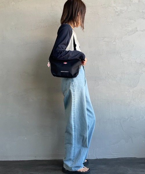 DANTON（ダントン）の「[DANTON/ダントン] MONTSOURIS コーデュラキャンバス ショルダーバッグ（ショルダーバッグ・レディース・ブラック/ライトベージュ・ONE SIZE）」の7枚目の写真