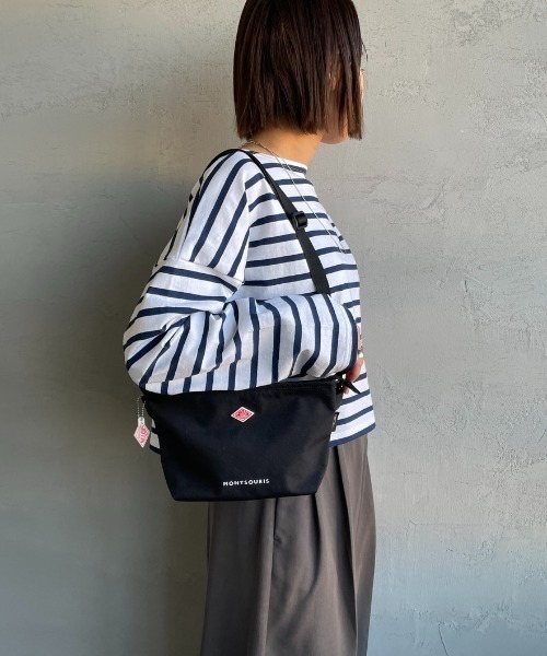 DANTON（ダントン）の「[DANTON/ダントン] MONTSOURIS コーデュラキャンバス ショルダーバッグ（ショルダーバッグ・レディース・ブラック/ライトベージュ・ONE SIZE）」の10枚目の写真