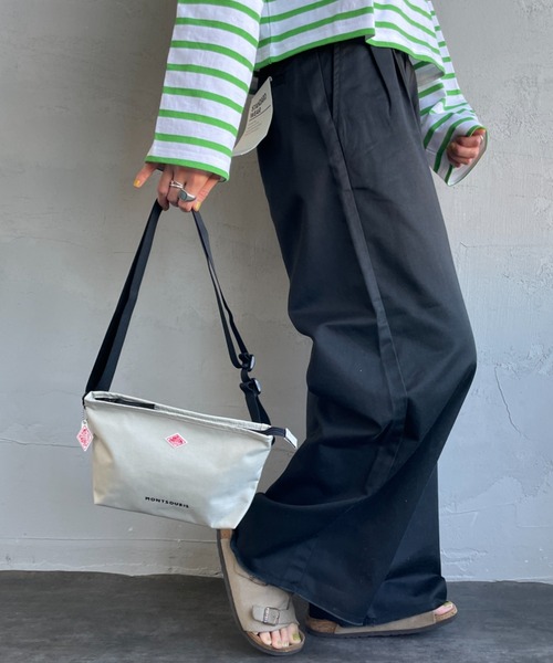 DANTON（ダントン）の「[DANTON/ダントン] MONTSOURIS コーデュラキャンバス ショルダーバッグ（ショルダーバッグ・レディース・ブラック/ライトベージュ・ONE SIZE）」の16枚目の写真
