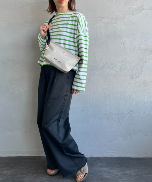 DANTON（ダントン）の「[DANTON/ダントン] MONTSOURIS コーデュラキャンバス ショルダーバッグ（ショルダーバッグ・レディース・ブラック/ライトベージュ・ONE SIZE）」の18枚目の写真