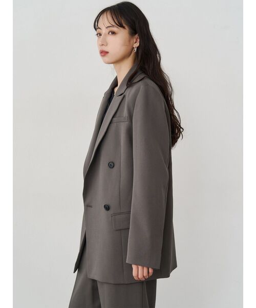 MURUA(ムルーア)の「【セットアップ対応】ベルテッドテーラードジャケット(テーラードジャケット・レディース・ミント/ブラック/ベージュ/グレー・FREE)」の21枚目の写真