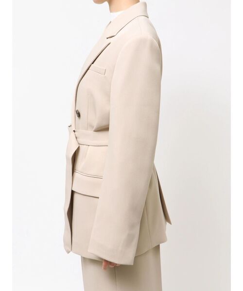 MURUA(ムルーア)の「【セットアップ対応】ベルテッドテーラードジャケット(テーラードジャケット・レディース・ミント/ブラック/ベージュ/グレー・FREE)」の22枚目の写真