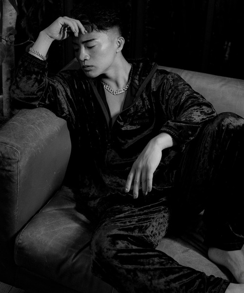 VANQUISH（ヴァンキッシュ）の「VANQUISH / ヴァンキッシュ VA embroidery ベロアジャケット（その他アウター・メンズ・ネイビー/ブラック・L/M）」の14枚目の写真