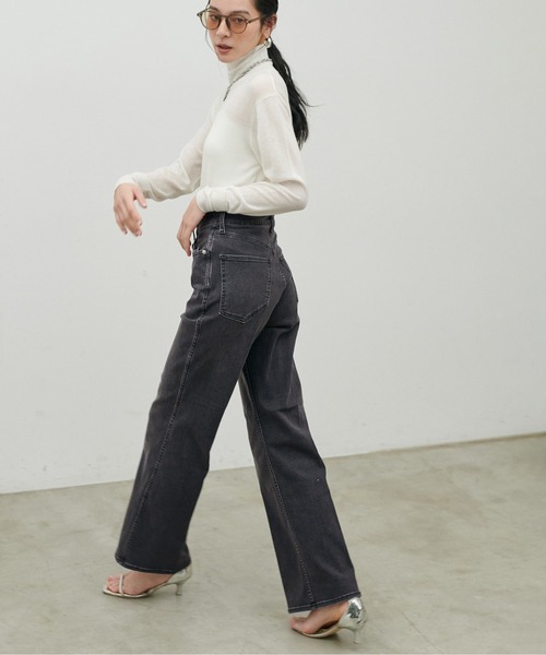 LARUTA（ラルータ）の「【LARUTA】ストレッチブーツカットデニム（デニムパンツ・レディース・ブラック/ブルー系その他・LARGE/MEDIUM）」の6枚目の写真