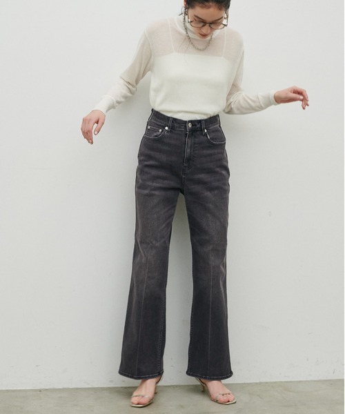 LARUTA（ラルータ）の「【LARUTA】ストレッチブーツカットデニム（デニムパンツ・レディース・ブラック/ブルー系その他・LARGE/MEDIUM）」の5枚目の写真
