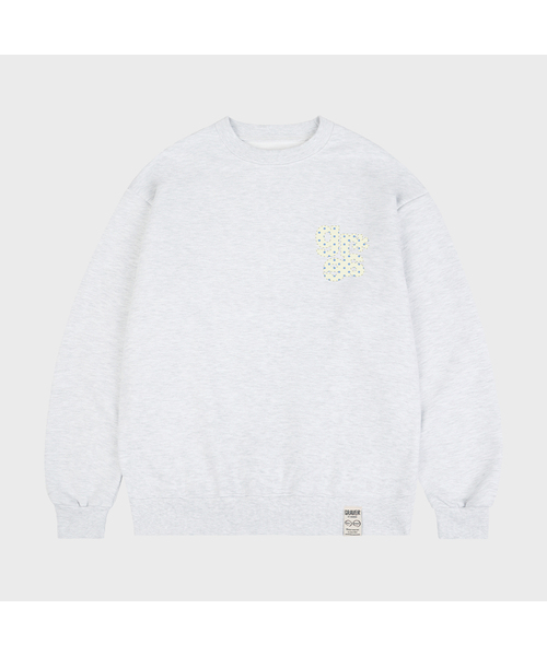 GRAVER（グレーバー）の「[ユニセックス]スモール GRAE-S DOT スウェット_4カラー（スウェット・レディース・ホワイト/ブラック/ネイビー/グレー・SMALL/MEDIUM/LARGE）」の2枚目の写真