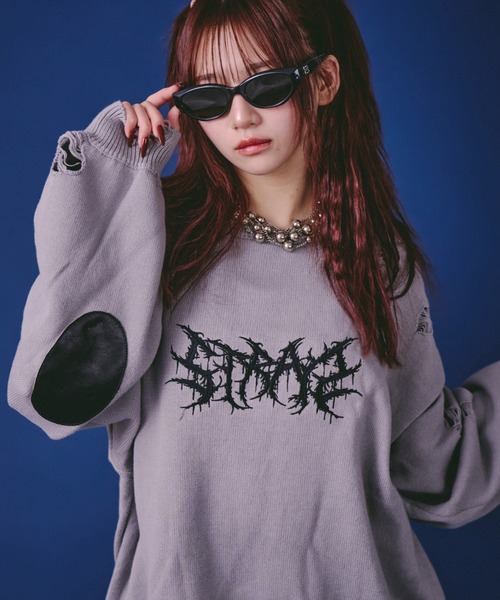 GALFY(ガルフィー)の「【GALFY】バチバチピアスニット / 【ガルフィー】バチバチピアスニット(ニット/セーター・メンズ・ブラック/ライトグレー/ブラック×グレー・L/XL)」の22枚目の写真