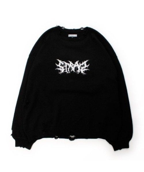 GALFY(ガルフィー)の「【GALFY】バチバチピアスニット / 【ガルフィー】バチバチピアスニット(ニット/セーター・メンズ・ブラック/ライトグレー/ブラック×グレー・L/XL)」の9枚目の写真
