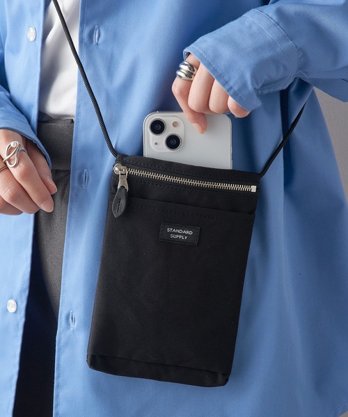 STANDARD SUPPLY(スタンダードサプライ)の「【STANDARD SUPPLY】SLING PURSE M/スリングパースM/ミニショルダーバッグ(ショルダーバッグ・メンズ・ベージュ/ブラック/ミント/グレー・FREE)」の1枚目の写真