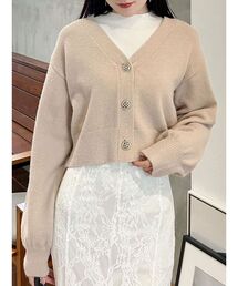 MERCURYDUO | 金ボタンボリュームスリーブカーデ(カーディガン/ボレロ)