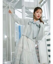 MERCURYDUO | 金ボタンボリュームスリーブカーデ(カーディガン/ボレロ)