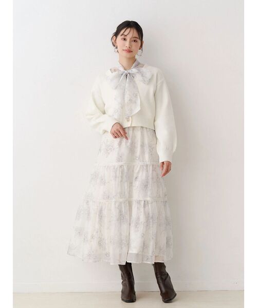 MERCURYDUO(マーキュリーデュオ)の「金ボタンボリュームスリーブカーデ(カーディガン/ボレロ・レディース・ミント/オフホワイト/ベージュ・FREE)」の22枚目の写真