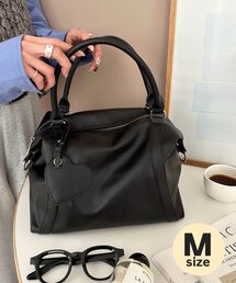 DISCOAT | ミラーチャーム付ソフトボストンバッグ(ボストンバッグ)