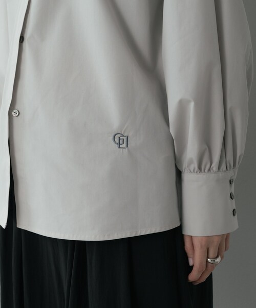 GALLEST(ギャレスト)の「ビッグカラーシャツ(シャツ/ブラウス・レディース・ネイビー/ホワイト/ライトグレー・38)」の13枚目の写真