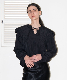 MAIS（マイス）の「DOUBLE BIG COLLAR SAILOR BLOUSE / BLACK（シャツ/ブラウス）」
