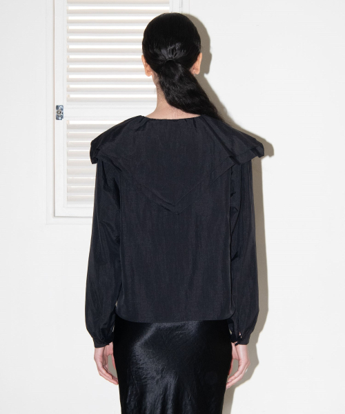 MAIS（マイス）の「DOUBLE BIG COLLAR SAILOR BLOUSE / BLACK（シャツ/ブラウス・レディース・ブラック・FREE）」の5枚目の写真