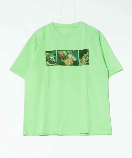 ムラサキスポーツ(ムラサキスポーツ)の「RASSVET/ラスべート SMILE NOW TEE(Tシャツ/カットソー・メンズ・グリーン・L)」の3枚目の写真