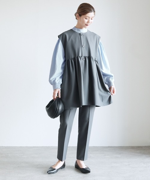 reca(レカ)の「ボウタイ付きギャザーブラウス(シャツ/ブラウス・レディース・ブルー/ブラック/ホワイト・FREE)」の22枚目の写真