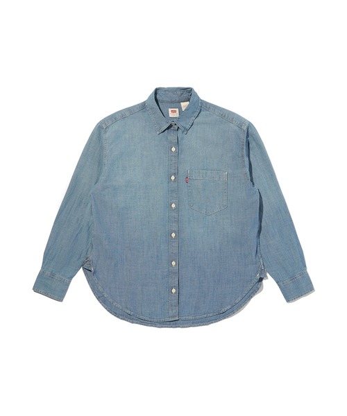 Levi's(リーバイス)の「Levi's/リーバイス ハーリー ボーイフレンドシャツ(シャツ/ブラウス・レディース・インディゴブルー・M/S/XS)」の2枚目の写真