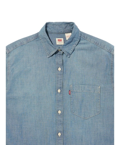 Levi's(リーバイス)の「Levi's/リーバイス ハーリー ボーイフレンドシャツ(シャツ/ブラウス・レディース・インディゴブルー・M/S/XS)」の4枚目の写真