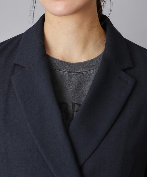 DRESSTERIOR(ドレステリア)の「【セットアップ可/吸水速乾/ウォッシャブル】リネンブレンドオックスダブルジャケット(テーラードジャケット・レディース・ネイビー/ライトベージュ・34/36/38)」の7枚目の写真