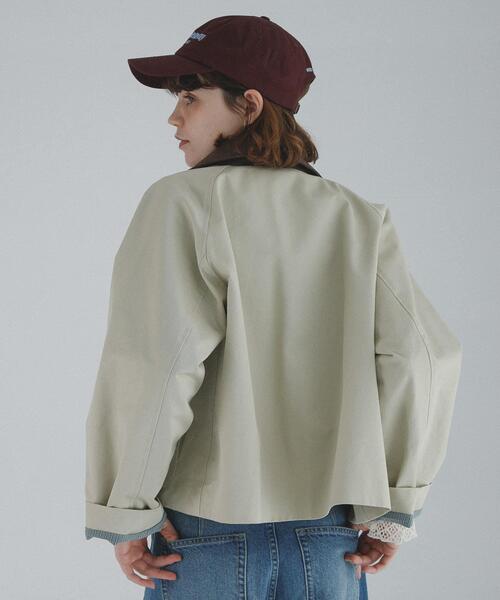 URBAN RESEARCH Sonny Label（アーバンリサーチサニーレーベル）の「異素材衿ショートジャケット（その他アウター・レディース・ホワイト系その他/ベージュ・FREE）」の6枚目の写真