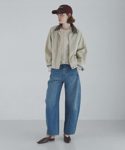 URBAN RESEARCH Sonny Label（アーバンリサーチサニーレーベル）の「異素材衿ショートジャケット（その他アウター・レディース・ホワイト系その他/ベージュ・FREE）」の7枚目の写真