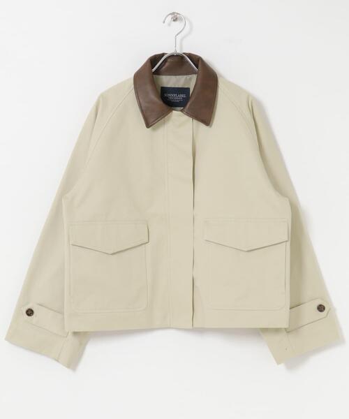 URBAN RESEARCH Sonny Label（アーバンリサーチサニーレーベル）の「異素材衿ショートジャケット（その他アウター・レディース・ホワイト系その他/ベージュ・FREE）」の9枚目の写真