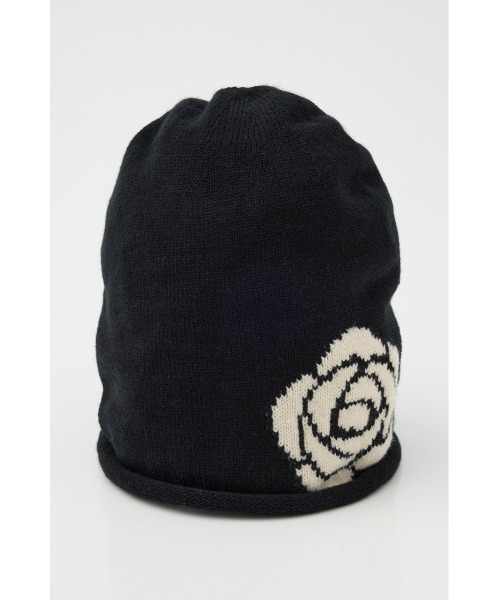 LAGUA GEM(ラグアジェム)の「ROSE JACQUARD ビーニー(ニットキャップ/ビーニー・レディース・ブラック/グレー・FREE)」の15枚目の写真