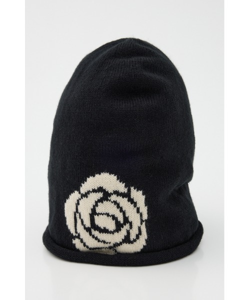 LAGUA GEM(ラグアジェム)の「ROSE JACQUARD ビーニー(ニットキャップ/ビーニー・レディース・ブラック/グレー・FREE)」の16枚目の写真