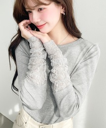 Tシャツ/カットソー（グレー/灰色系・レース）ファッション通販 - ZOZOTOWN