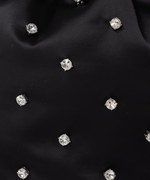 TSURU by Mariko Oikawa(ツルバイマリコオイカワ)の「TSURU by Mariko Oikawa / Spaniel(ビジュー付き巾着バッグ WB-1269790)(ハンドバッグ・レディース・ブラック・FREE)」の10枚目の写真