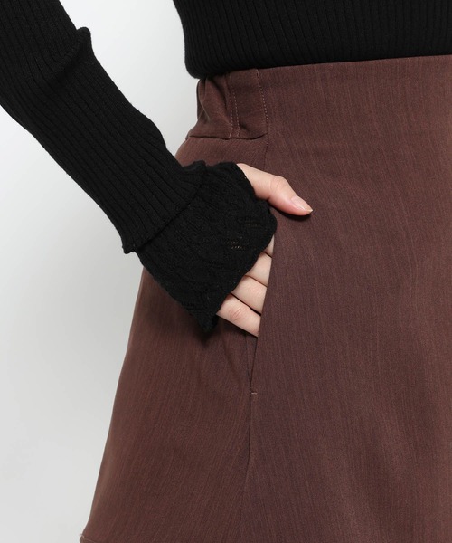 HARE（ハレ）の「KANAGチャイナナロースカート(HARE)（スカート・レディース・ブラック/ボルドー・FREE）」の15枚目の写真