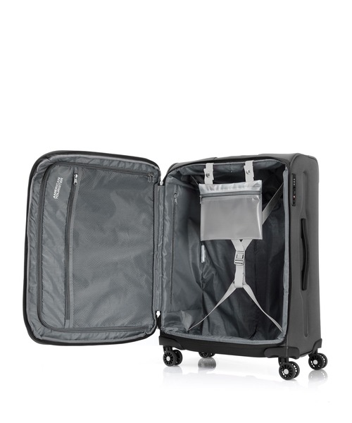 AMERICAN TOURISTER(アメリカンツーリスター)の「アメリカンツーリスター MAXWELL スピナー68/25 エキスパンダーTSA ブラック/グレー(スーツケース/キャリーバッグ・メンズ・ブラック系その他・M)」の6枚目の写真