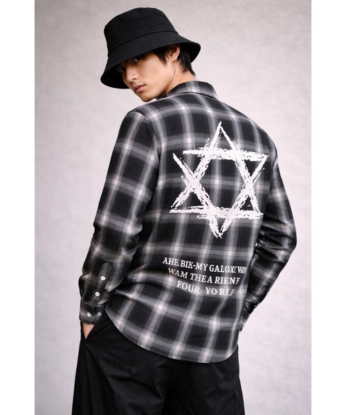 [Blss][Bling Leads] Blackprint Check shirt