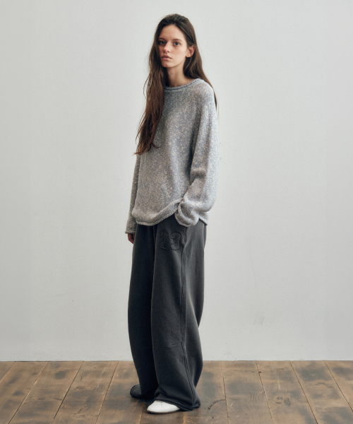CITTA（シータ）の「Every Day No.23 Patch Sweat Pants_CTB552(Charcoal)（スウェットパンツ・レディース・チャコール・FREE）」の3枚目の写真