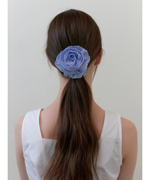 KINDABABY（カインダベイビー）の「cooing rose scrunch - blue（シュシュ）」