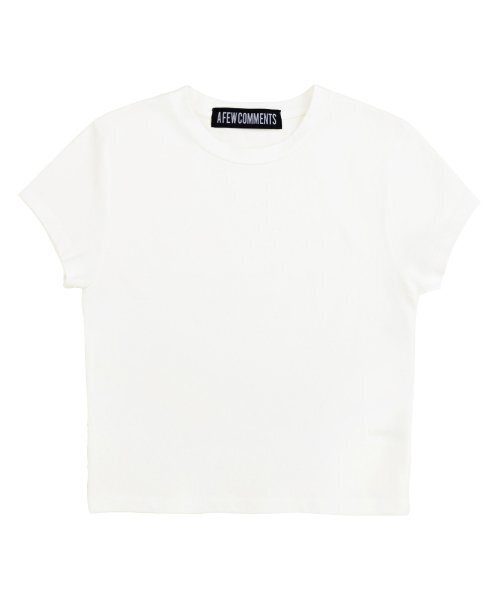 A FEW COMMENTS(アフューコメンツ)の「ベーシッククロップTシャツ アイボリー(Tシャツ/カットソー・レディース・その他・FREE)」の4枚目の写真