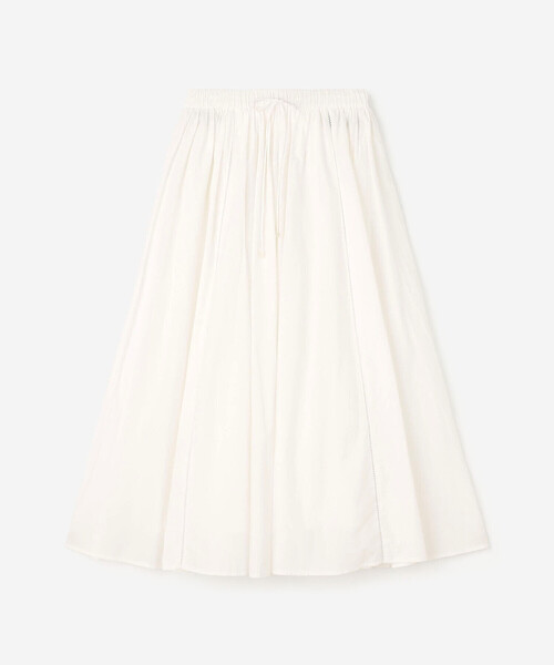 Bshop（ビショップ）の「INDIA INDUSTRY | コットンポプリン ギャザースカート WOMEN（スカート・レディース・オフホワイト/ピンク系その他/ブラック・1）」の14枚目の写真