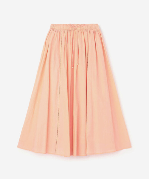 Bshop（ビショップ）の「INDIA INDUSTRY | コットンポプリン ギャザースカート WOMEN（スカート・レディース・オフホワイト/ピンク系その他/ブラック・1）」の18枚目の写真