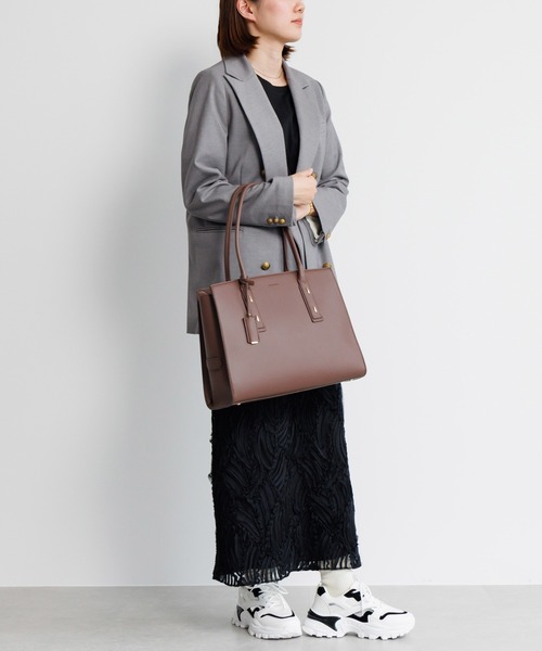 Jewelna Rose(ジュエルナローズ)の「メルジュール トートバッグ 13.3インチPC収納 65602(トートバッグ・レディース・ブラウン/グレイッシュベージュ/ブラック・FREE)」の10枚目の写真