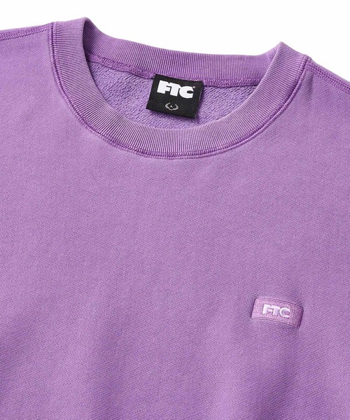 FTC（エフティーシー）の「PIGMENT DYED SMALL BOX LOGO CREW NECK（スウェット・メンズ・ブラック/グレー/ネイビー/パープル・MEDIUM/LARGE/X-LARGE/SMALL）」の11枚目の写真